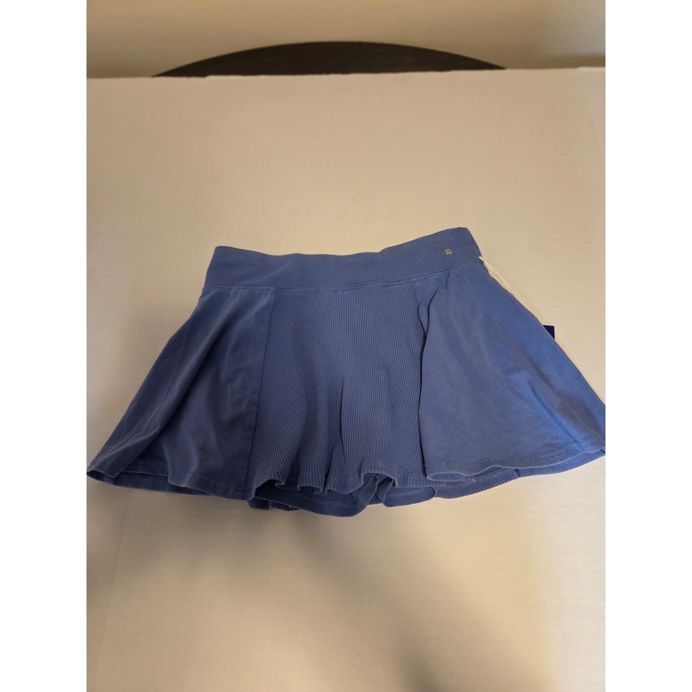 Limited Too LTD 2.0 Girls Blue Ribbed Athletic Skort Skater Skirt Size M